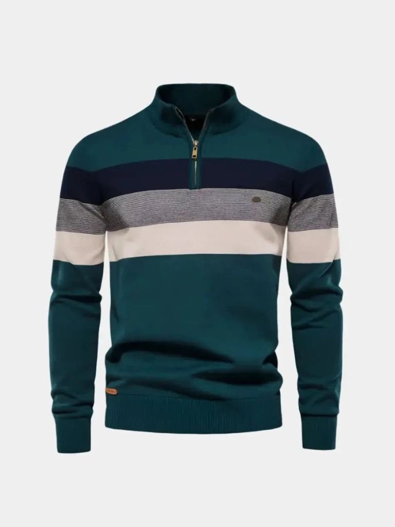 Minimalist High Collar Sweater for Men