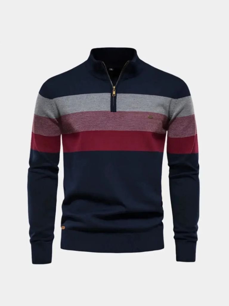 Minimalist High Collar Sweater for Men