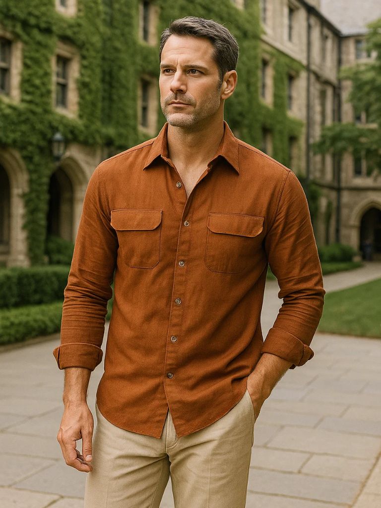 Minimalist Long Sleeve Shirt for Men