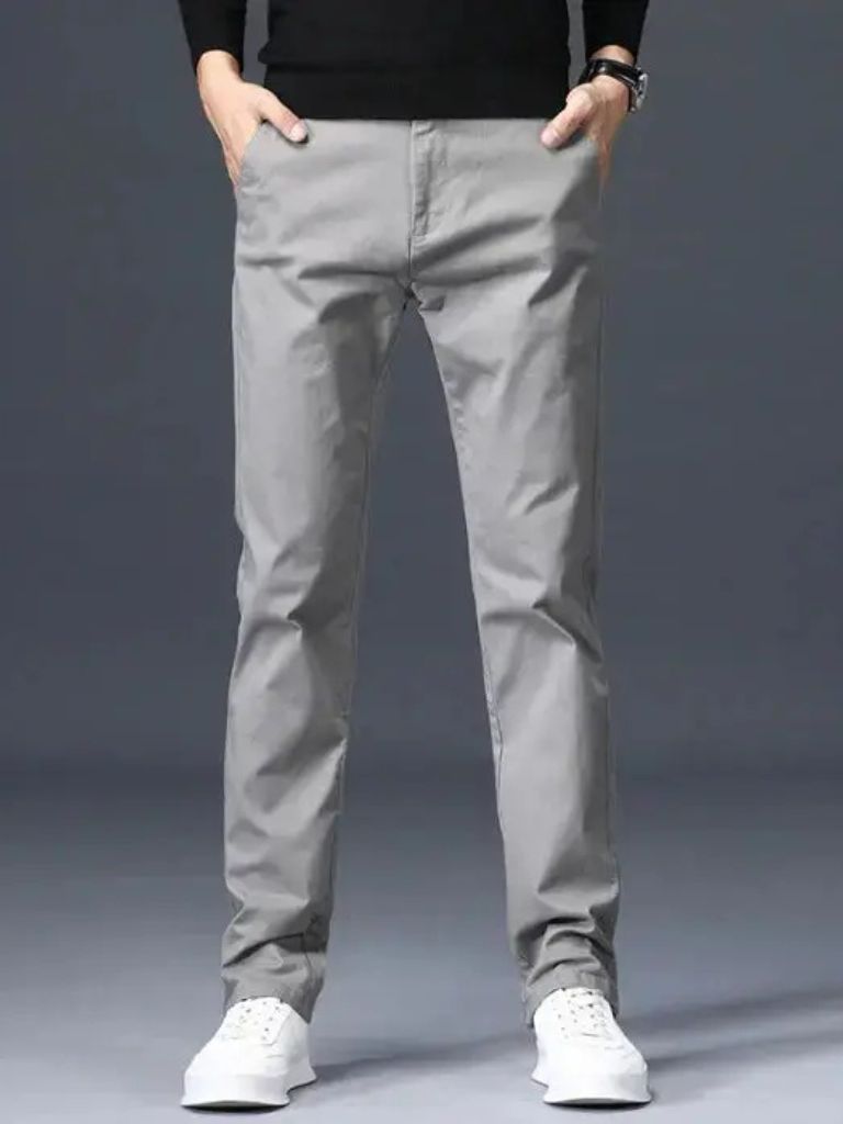 Minimalist Straight Trousers for Men