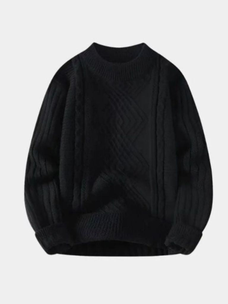 Minimalist Textured Sweater for Men