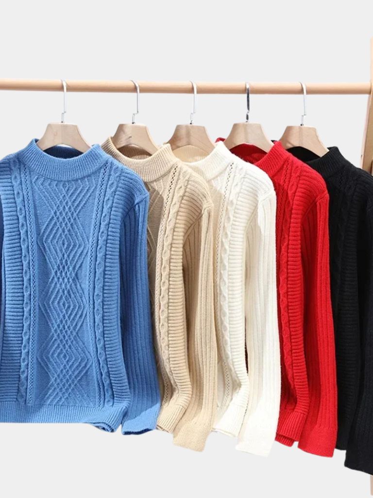 Minimalist Textured Sweater for Men
