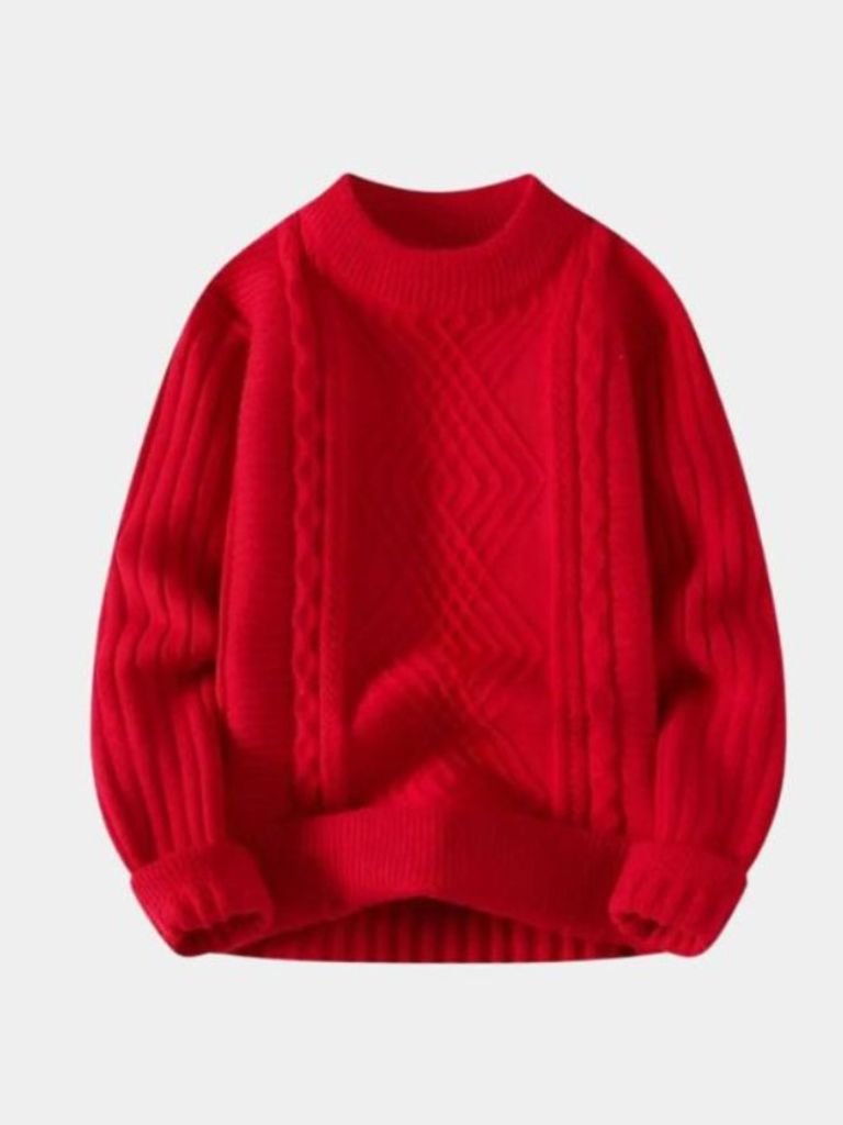 Minimalist Textured Sweater for Men