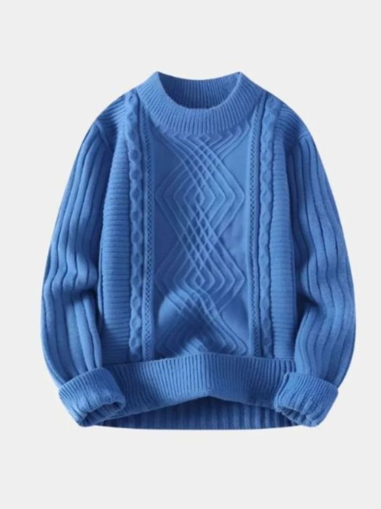 Minimalist Textured Sweater for Men