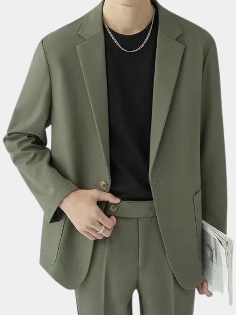 Modern Minimalist Suit Set for Men