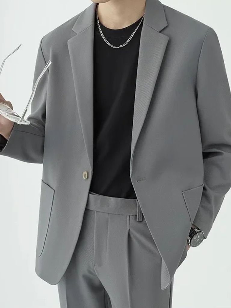 Modern Minimalist Suit Set for Men