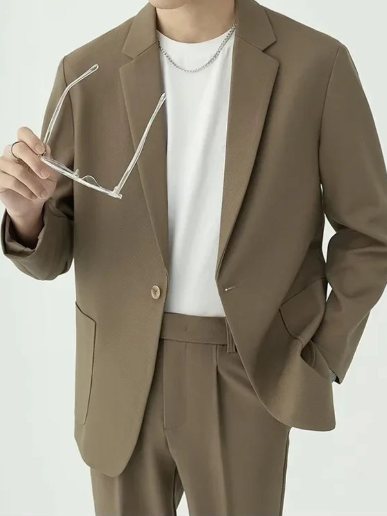Modern Minimalist Suit Set for Men