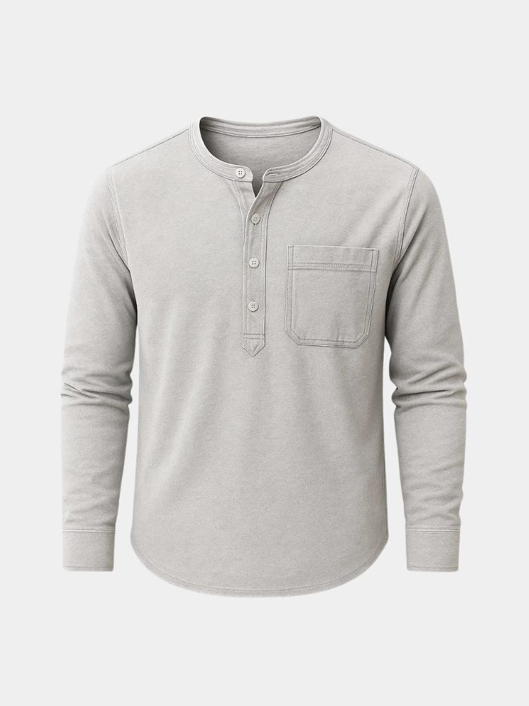 Nash Henley Long Sleeve Shirt for Men