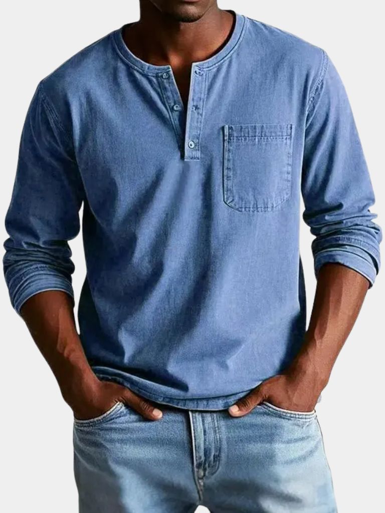 Nash Henley Long Sleeve Shirt for Men