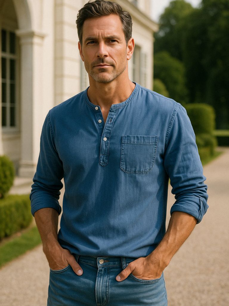 Nash Henley Long Sleeve Shirt for Men