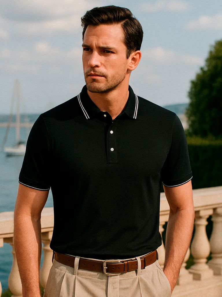 Obsidian Trim Polo for Men