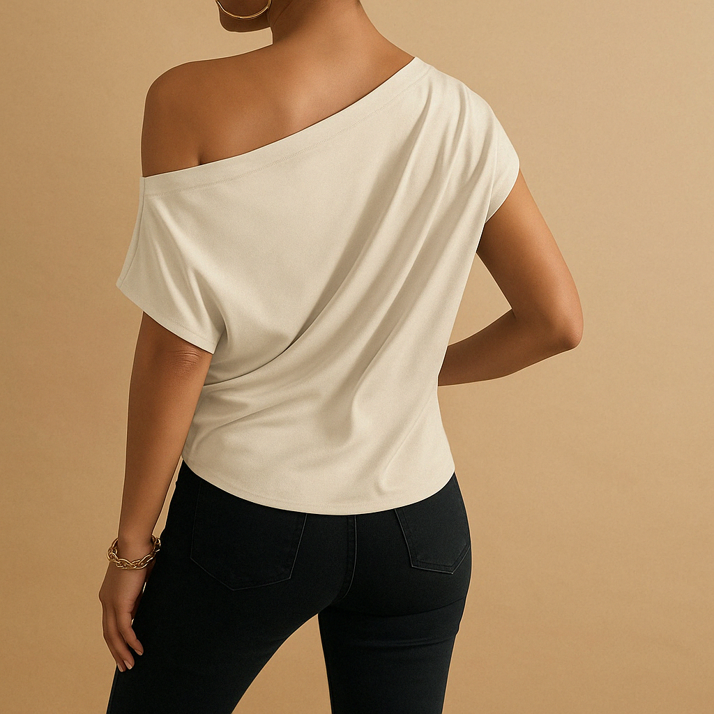 Off-shoulder batwing sleeve top for women | Isla