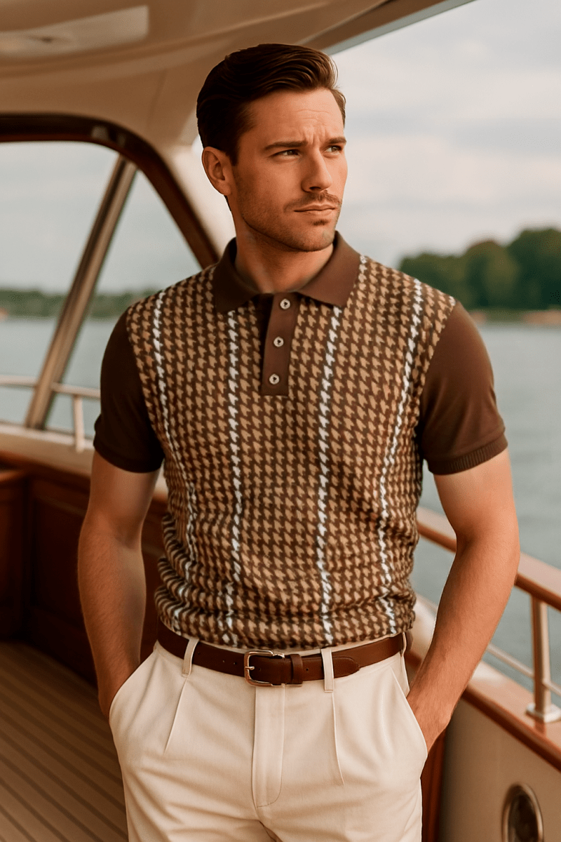 Old Money Aesthetic Polo Shirt for Men