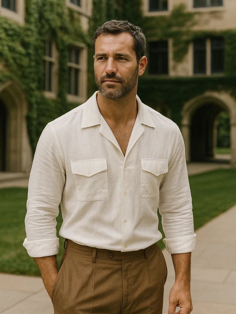 Old Money Long Sleeve Shirt for Men