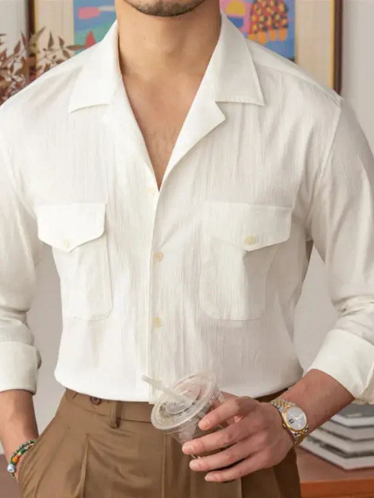 Old Money Long Sleeve Shirt for Men