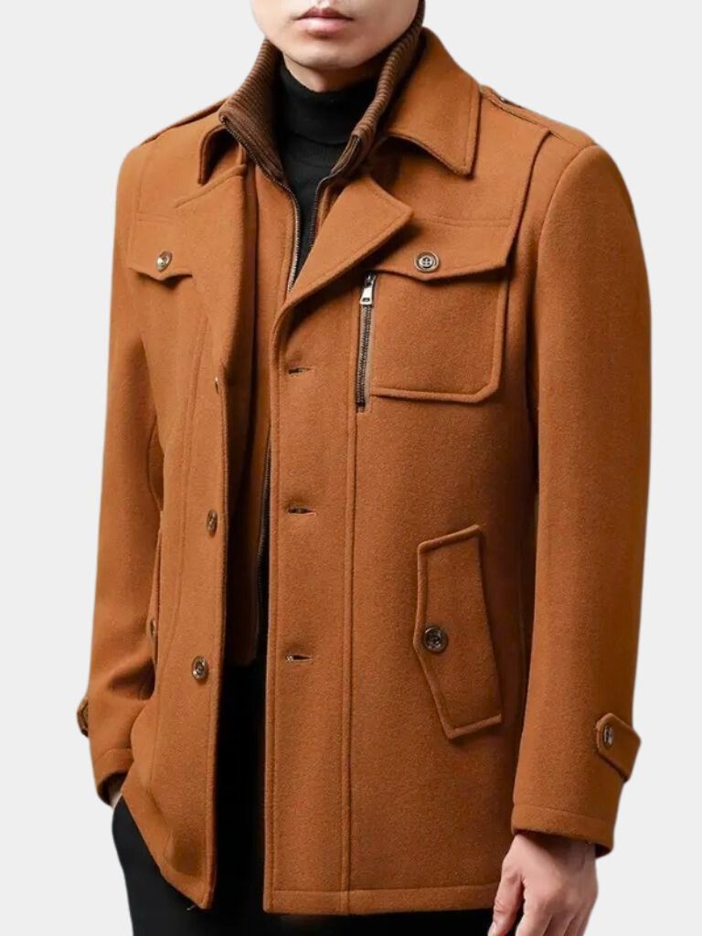 Old Money Two-Piece Winter Coat for Men