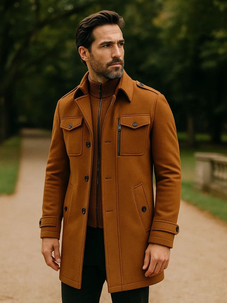 Old Money Two-Piece Winter Coat for Men