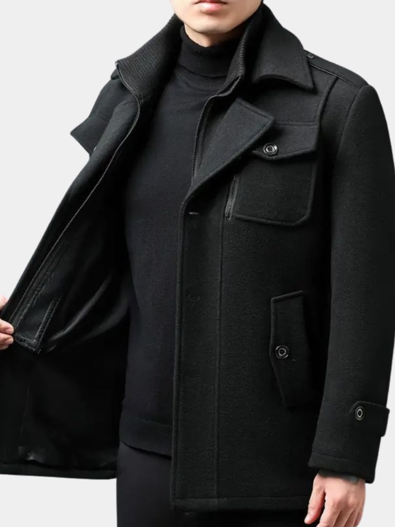 Old Money Two-Piece Winter Coat for Men