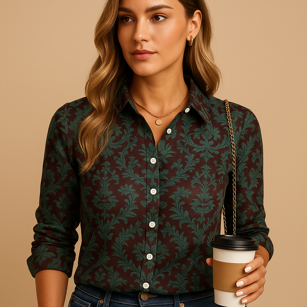 Patterned statement blouse for women | Grace