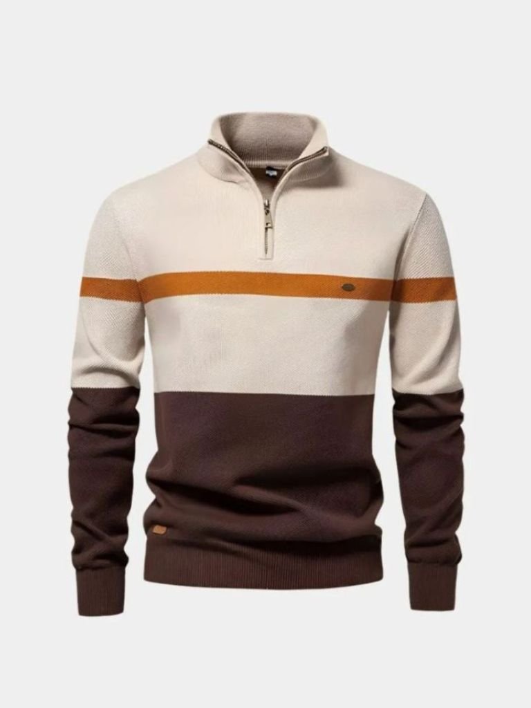 Quarter-Zip Jumper Sweater for Men