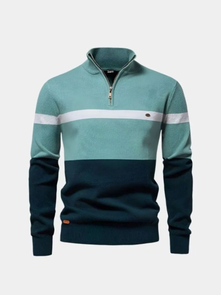 Quarter-Zip Jumper Sweater for Men