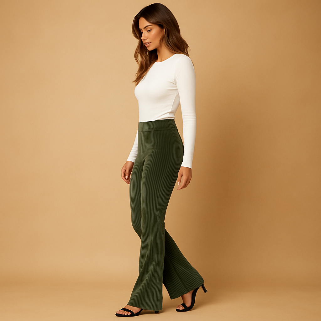 Retro flared corduroy pants for women | Delilah