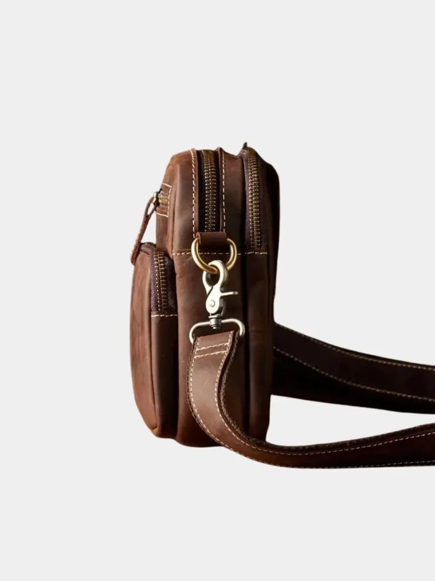 Retro Leather Men's Shoulder Bag for Men