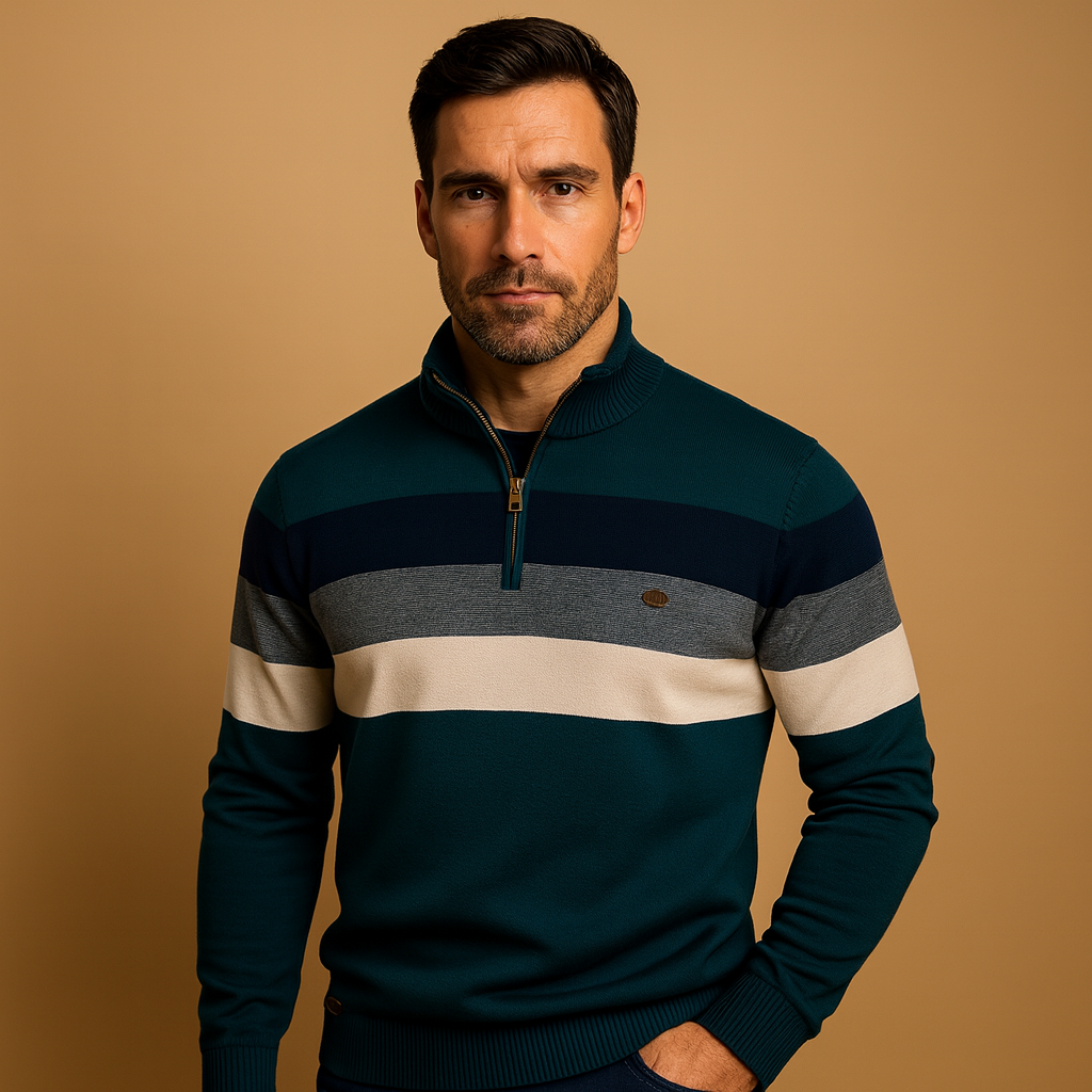 Retro striped pullover for men | Victor