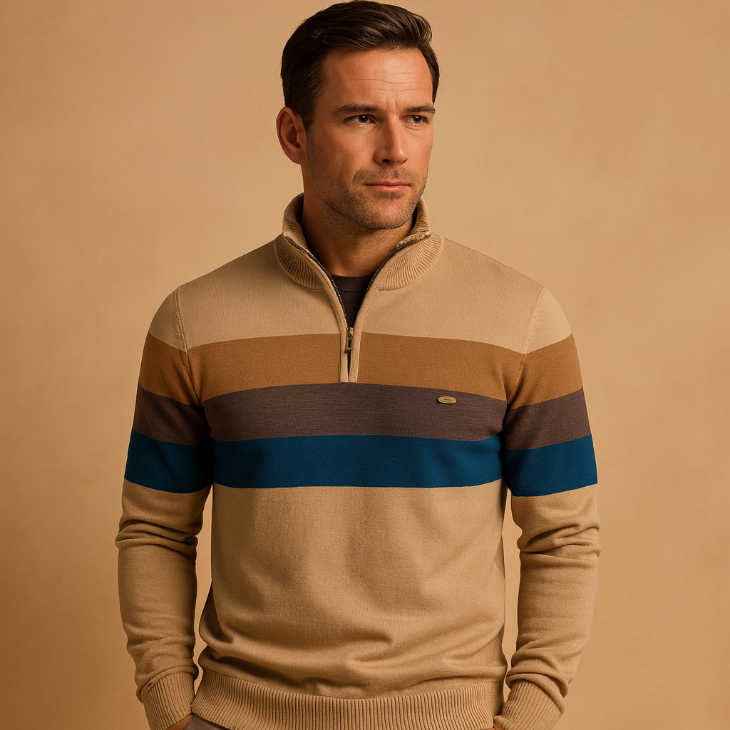 Retro striped pullover for men | Victor