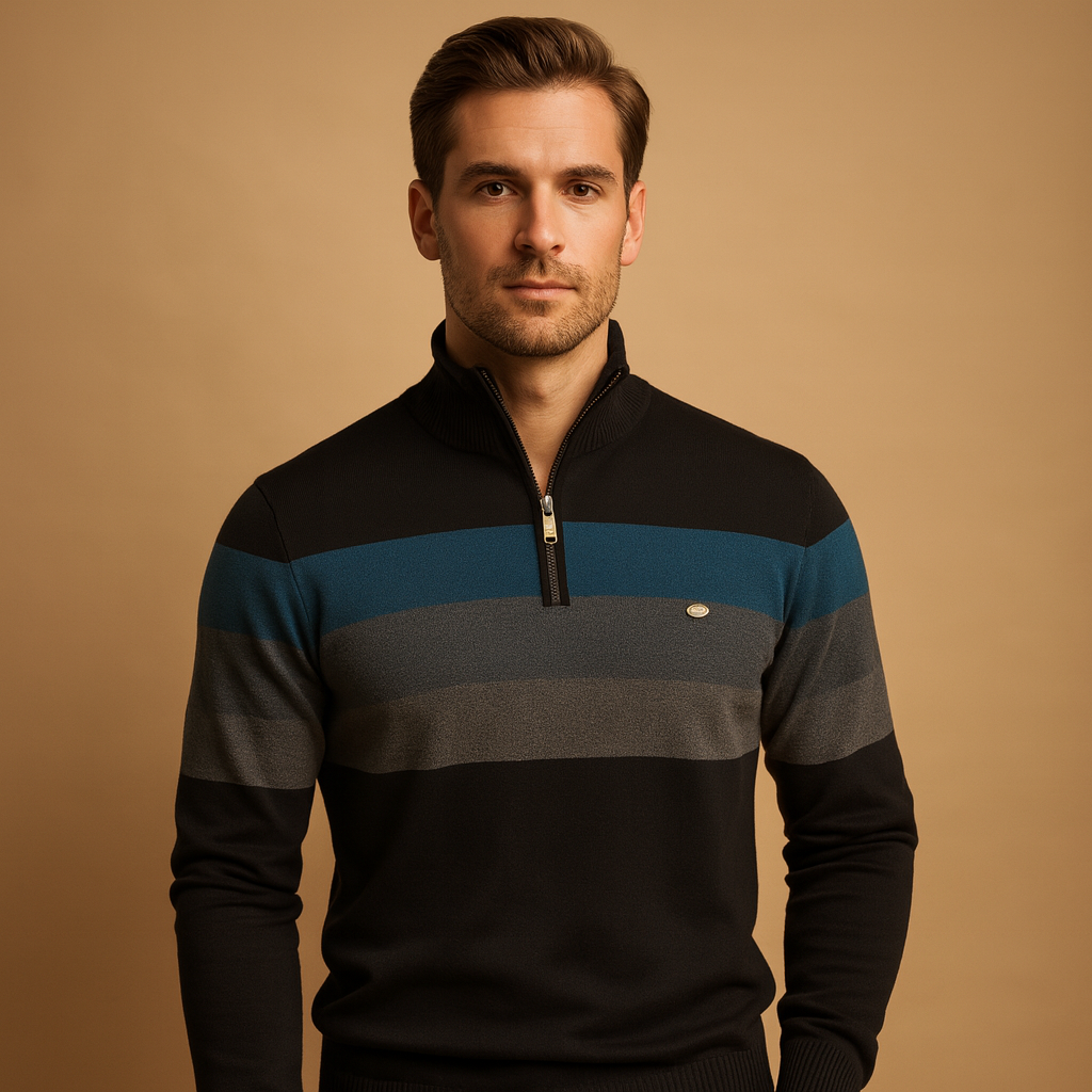 Retro striped pullover for men | Victor
