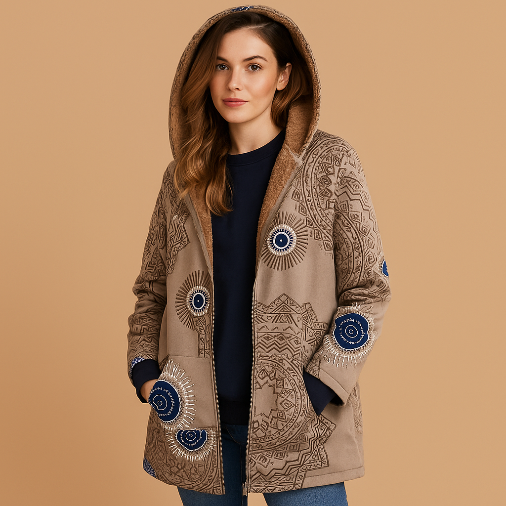 Reversible hooded thermal jacket for women | Mabel