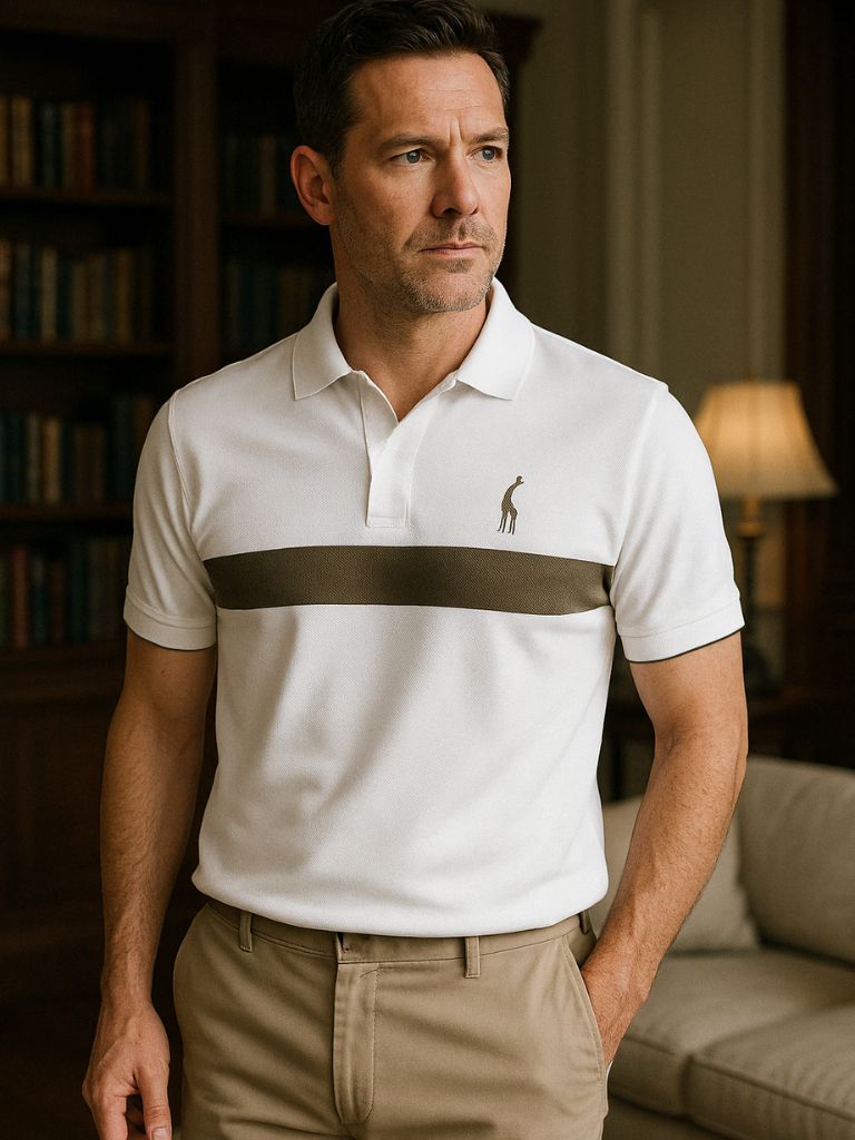 Savanna Stripe Polo for Men