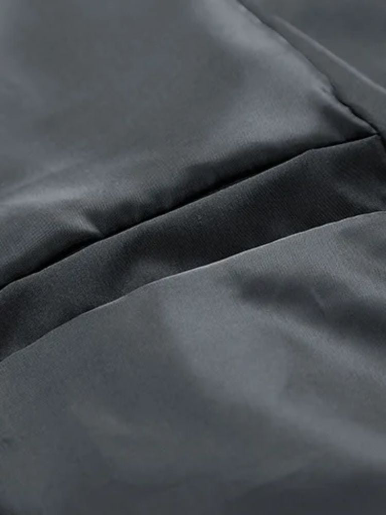 Sherpa Sleeves Padded Bomber Jacket for Men