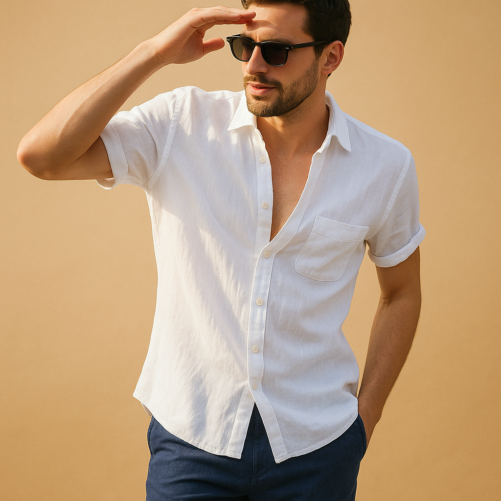 Short sleeve summer shirt for men | Mason