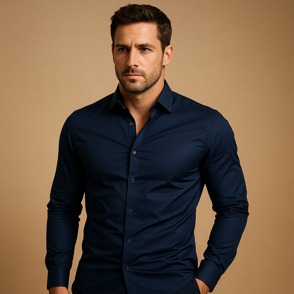 Slim fit cotton shirt for men | Nathan