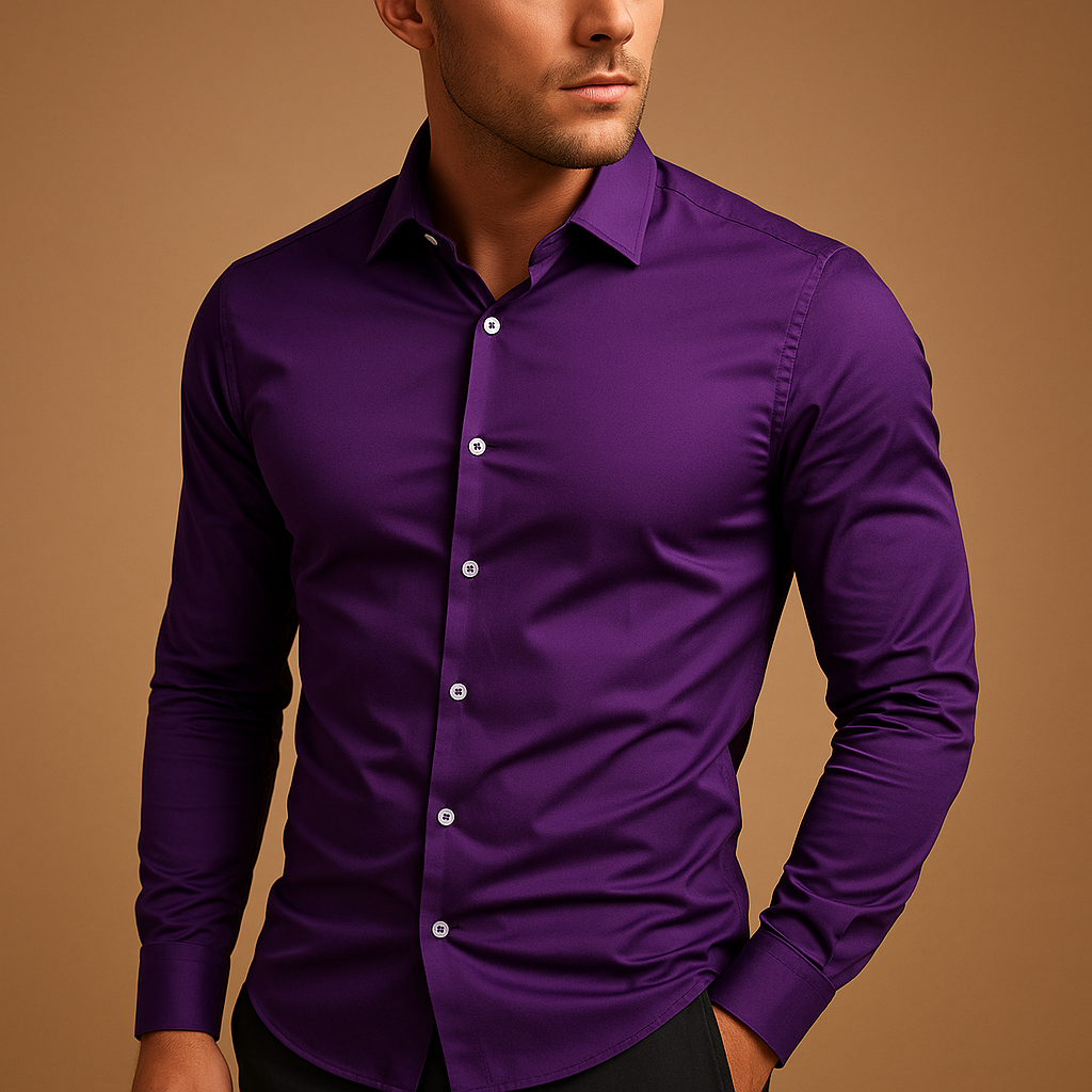 Slim fit cotton shirt for men | Nathan