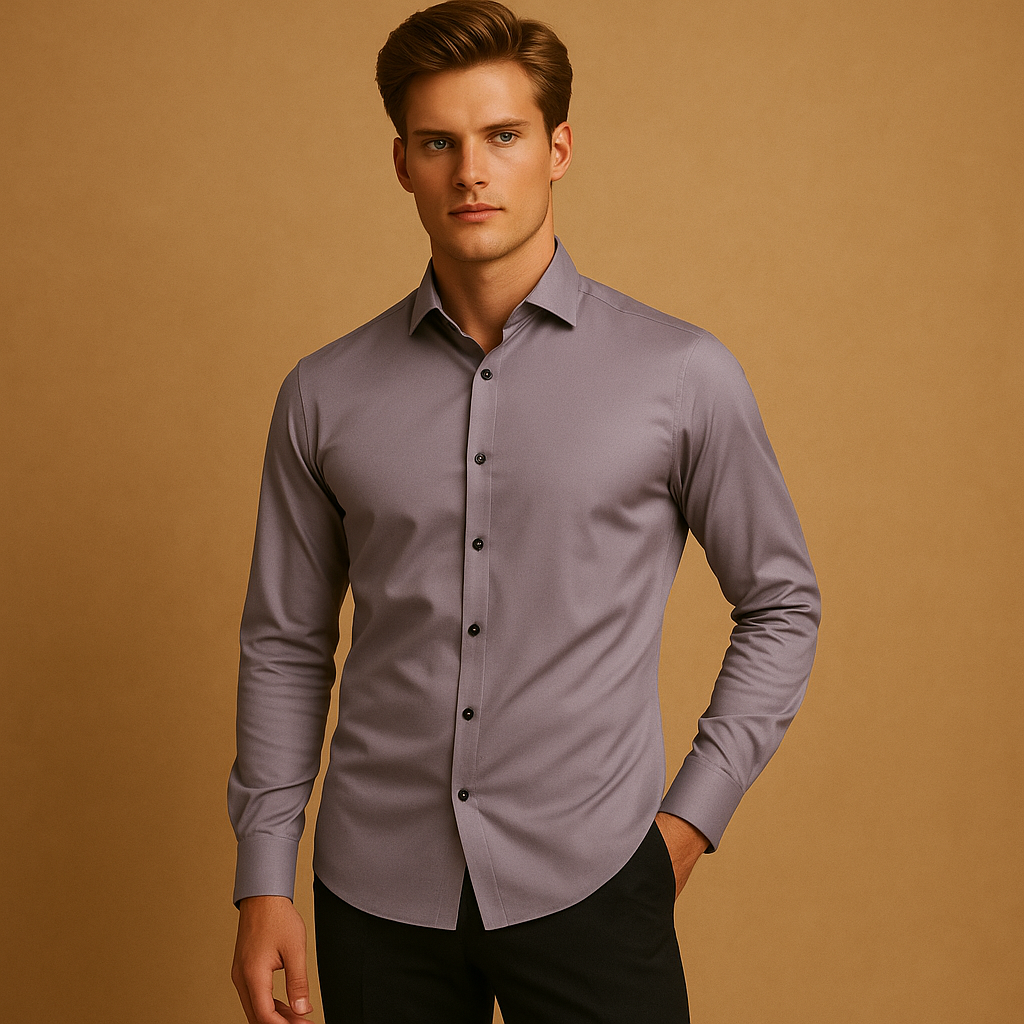 Slim fit stretch shirt for men | Mason