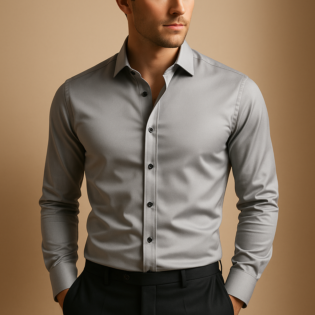 Slim fit stretch shirt for men | Mason