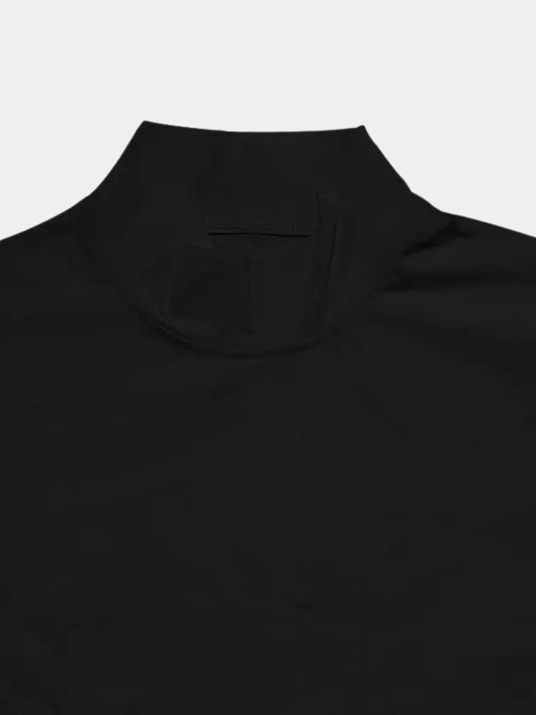 Solid Casual Turtle Neck T-Shirt for Men