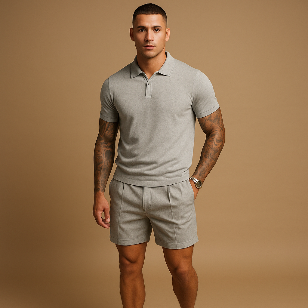 Streetwear set with shirt and shorts for men | Tyson