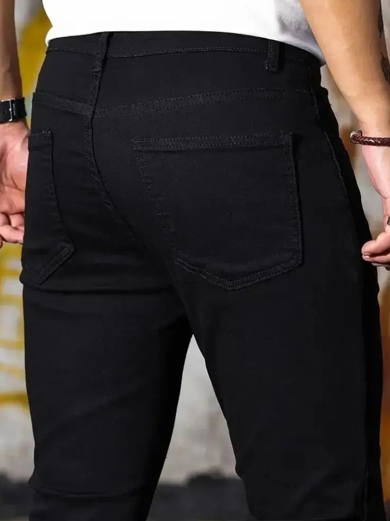 Stretchy Skinny Denim Jeans Trousers for Men