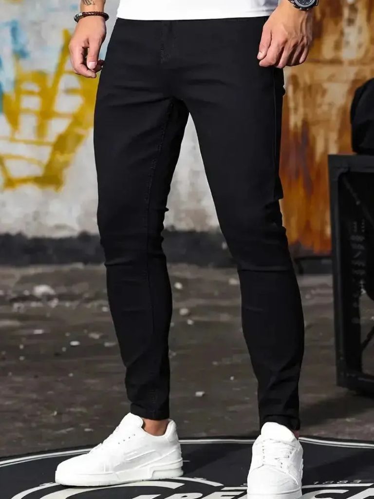Stretchy Skinny Denim Jeans Trousers for Men
