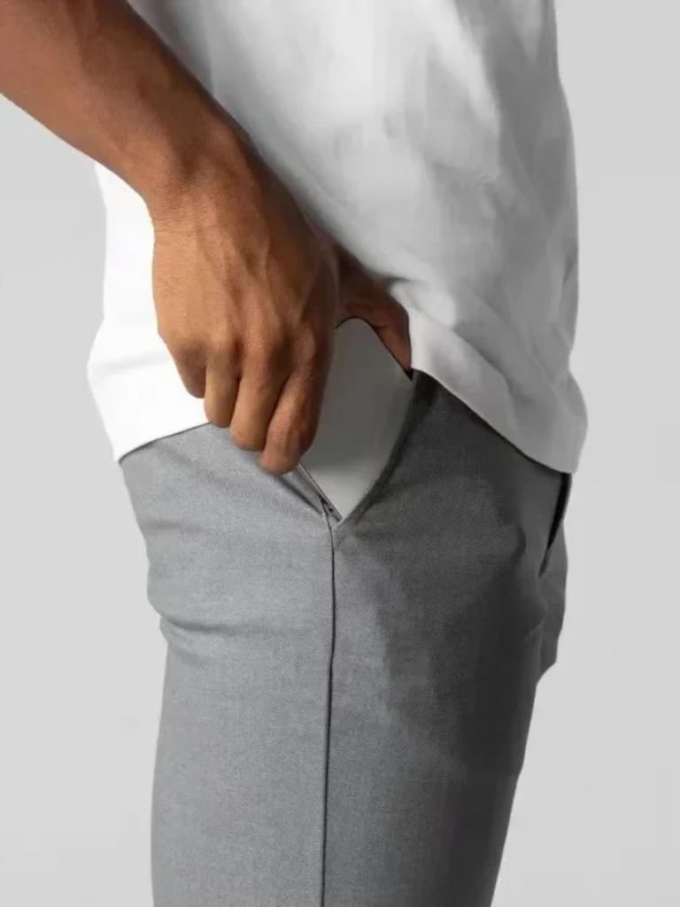 Stretchy Slim Trousers for Men