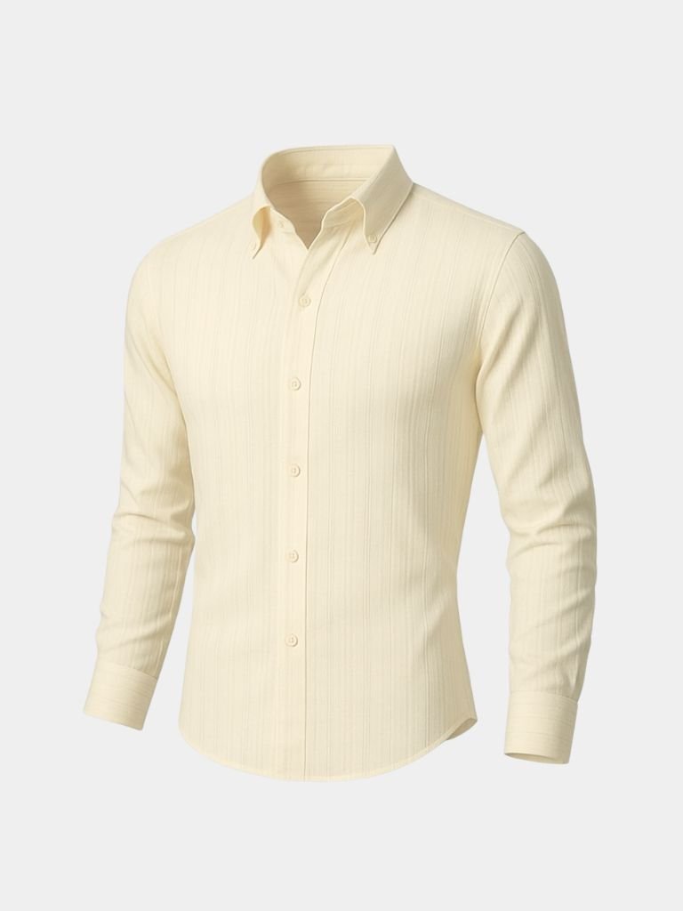 Striped Button Down Seersucker Shirt for Men