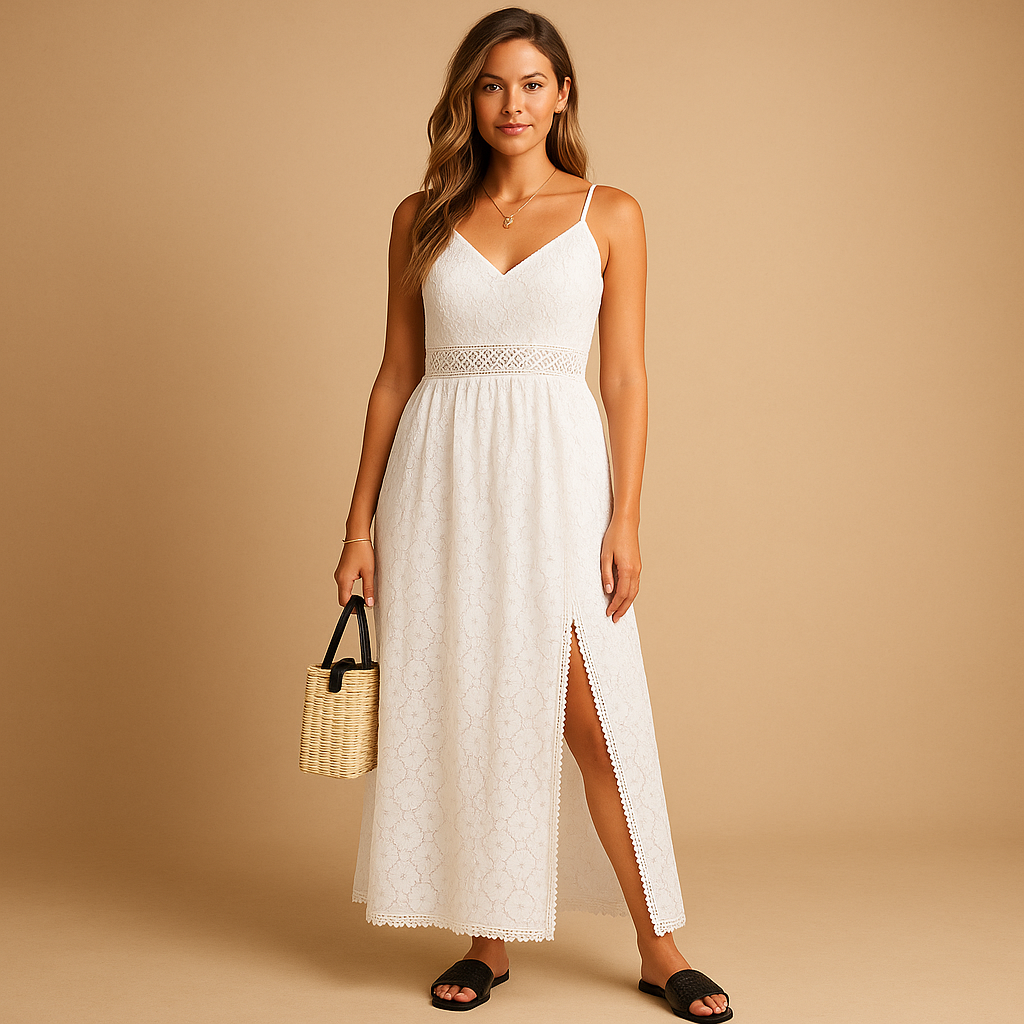 Summer cotton midi dress for women | Isabelle