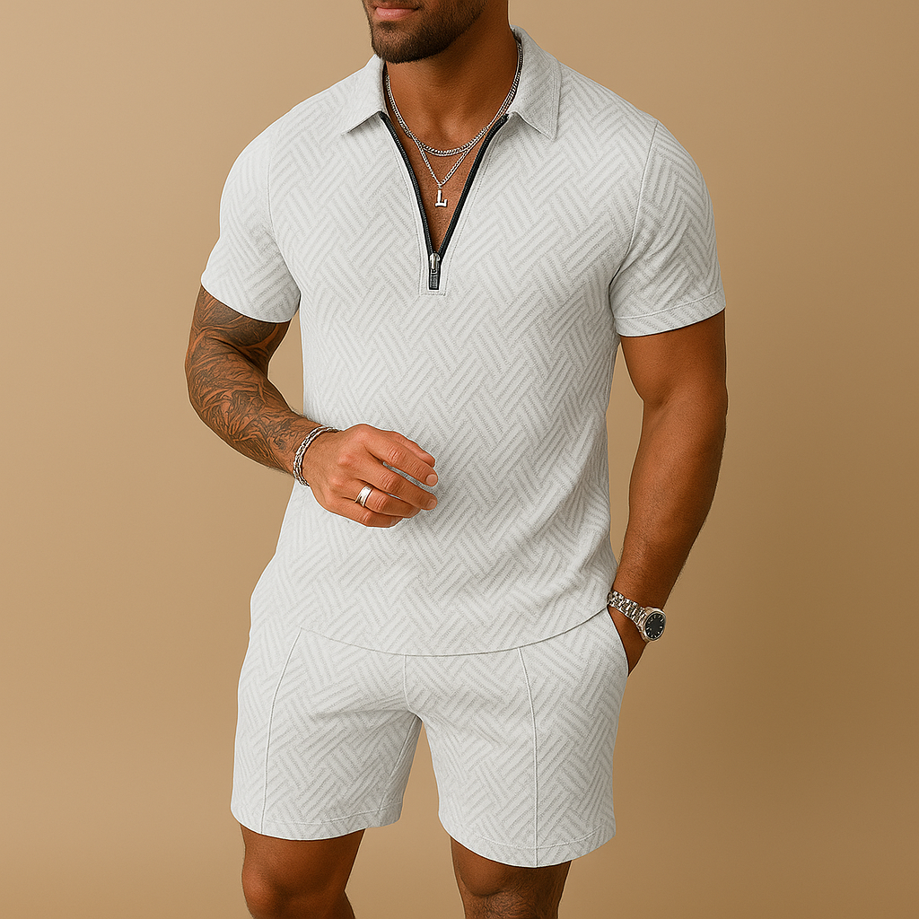 Summer polo and shorts set for men | Malcolm