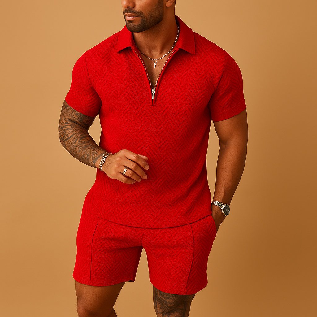 Summer polo and shorts set for men | Malcolm