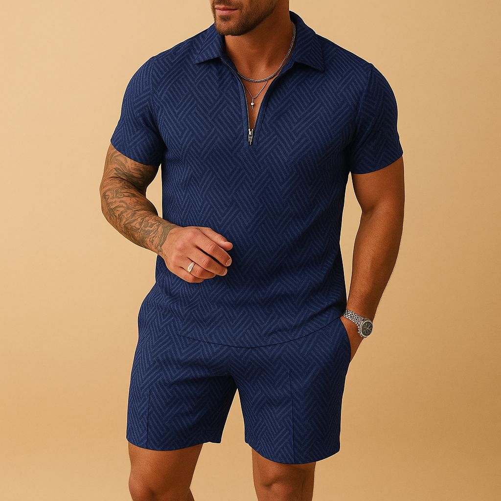 Summer polo and shorts set for men | Malcolm