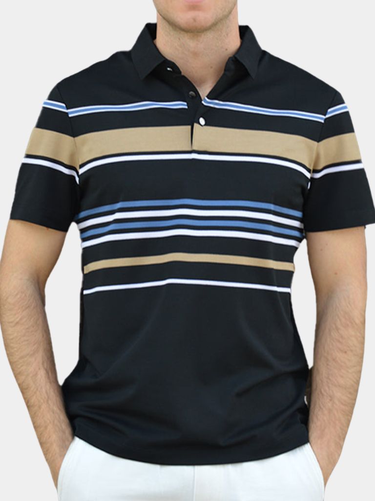 Sunset Stripe Polo for Men