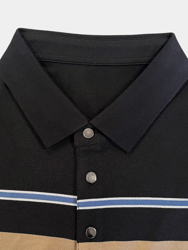 Sunset Stripe Polo for Men